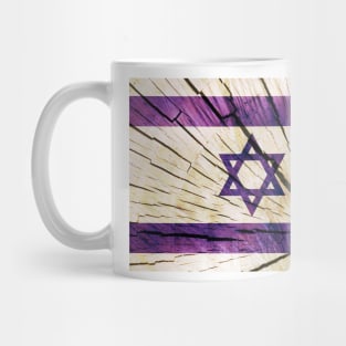 Flag of Israel - Tree Trunk Wood Mug